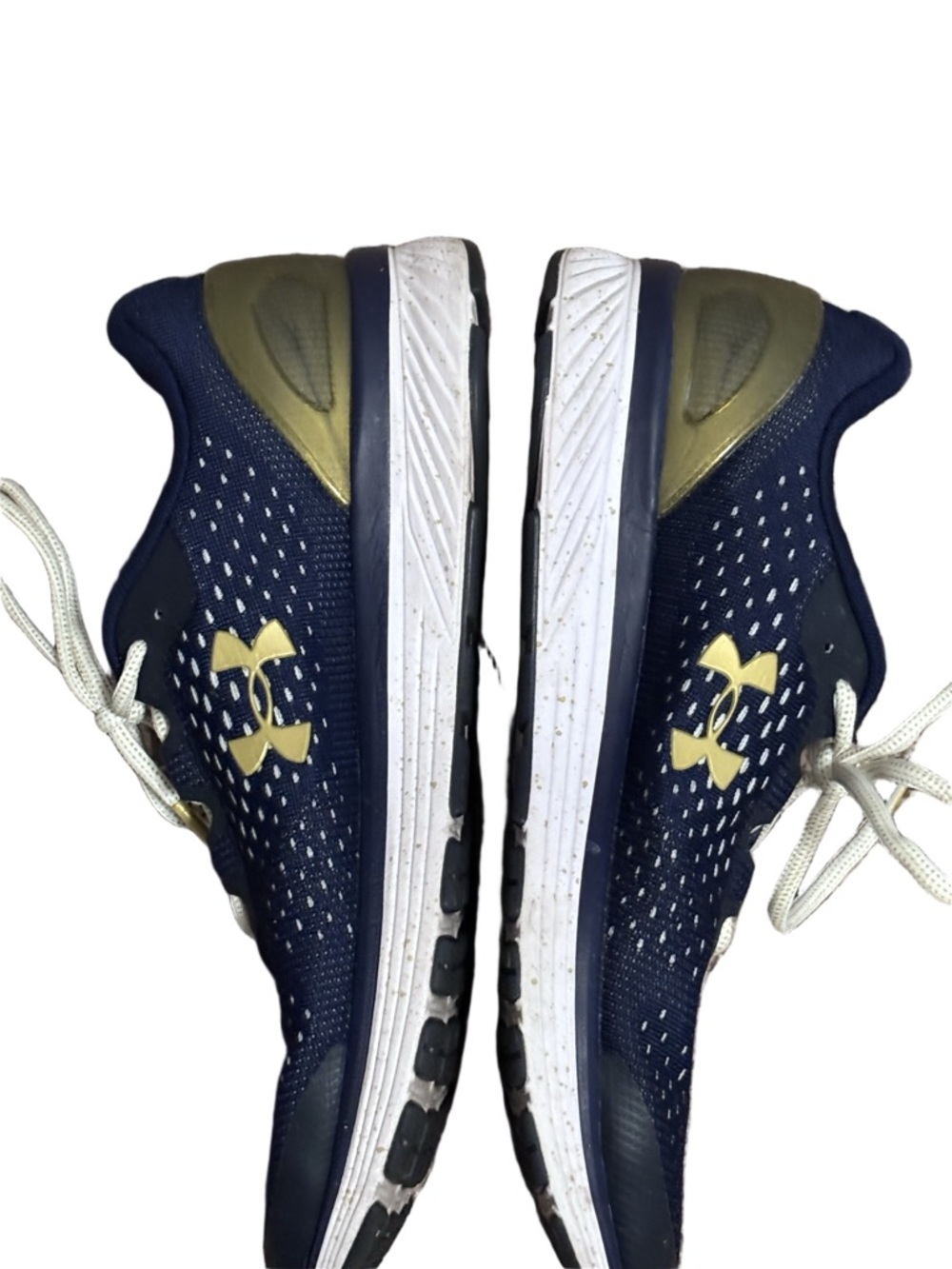 Women's Under Armour Charged Bandit 4 Notre Dame Running Shoes 9.5